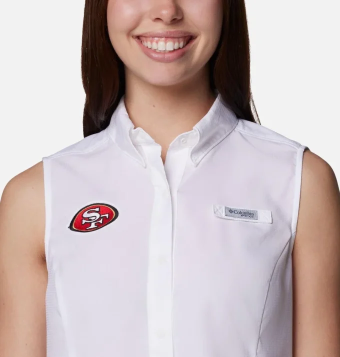 Camiseta sin mangas PFG Tamiami™ para mujer – San Francisco 49ers