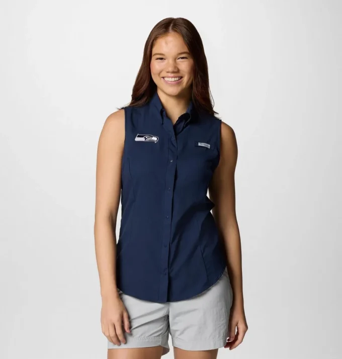 Camiseta sin mangas PFG Tamiami™ para mujer – Seattle Seahawks