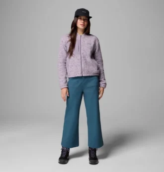 Chaqueta bomber con cremallera completa y forro polar Stellar Path™ para mujer