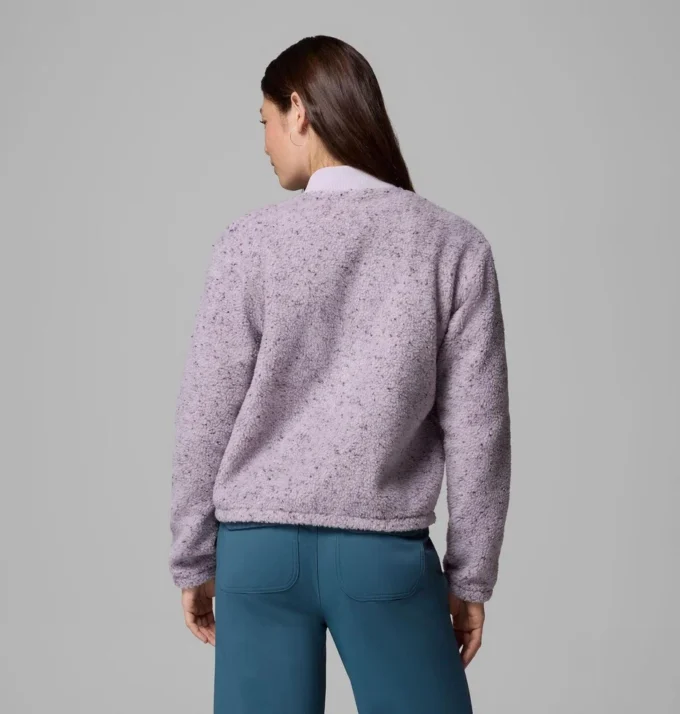 Chaqueta bomber con cremallera completa y forro polar Stellar Path™ para mujer
