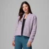 Chaqueta bomber con cremallera completa y forro polar Stellar Path™ para mujer