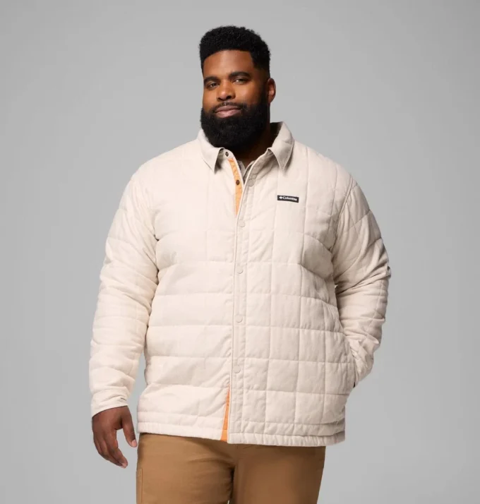 Chaqueta camisa acolchada Landroamer™ para hombre – Talla grande