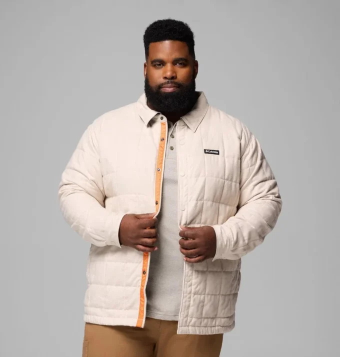 Chaqueta camisa acolchada Landroamer™ para hombre – Talla grande