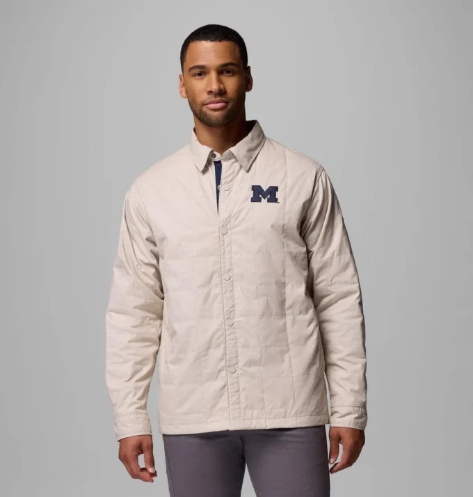 Chaqueta camisa acolchada Men Collegiate Campus Roam™ – Michigan