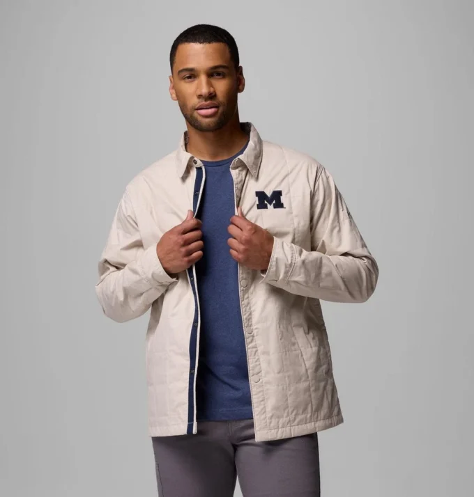 Chaqueta camisa acolchada Men Collegiate Campus Roam™ – Michigan