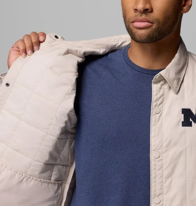 Chaqueta camisa acolchada Men Collegiate Campus Roam™ – Michigan