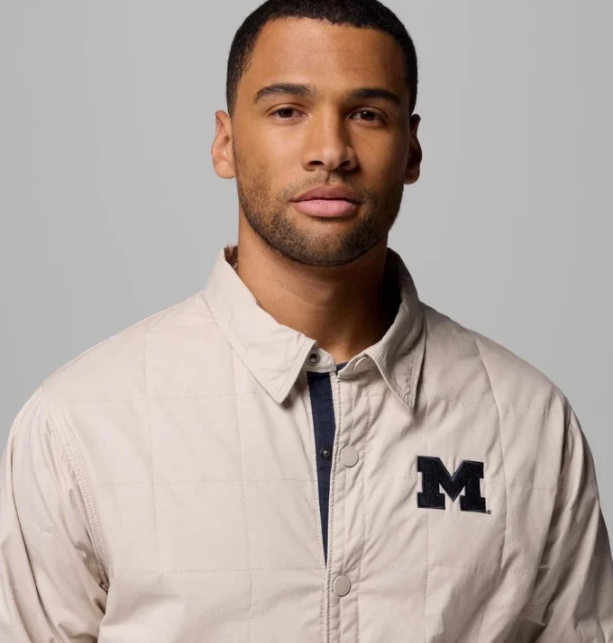 Chaqueta camisa acolchada Men Collegiate Campus Roam™ – Michigan