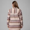 Chaqueta camisa azul para mujer Point Creek™ – Tallas grandes