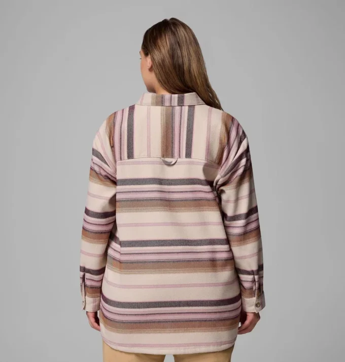 Chaqueta camisa azul para mujer Point Creek™ – Tallas grandes