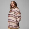 Chaqueta camisa azul para mujer Point Creek™ – Tallas grandes