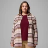 Chaqueta camisa azul para mujer Point Creek™ – Tallas grandes
