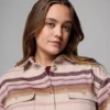 Chaqueta camisa azul para mujer Point Creek™ – Tallas grandes