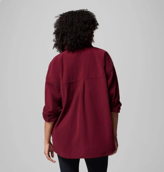 Chaqueta camisa de pana azul Point Creek™ para mujer