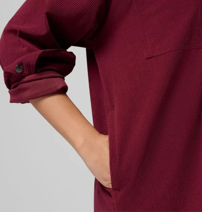 Chaqueta camisa de pana azul Point Creek™ para mujer