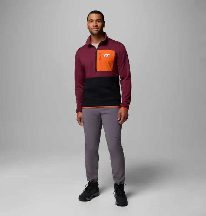Chaqueta Columbia Hike™ con media cremallera para hombre – Virginia Tech