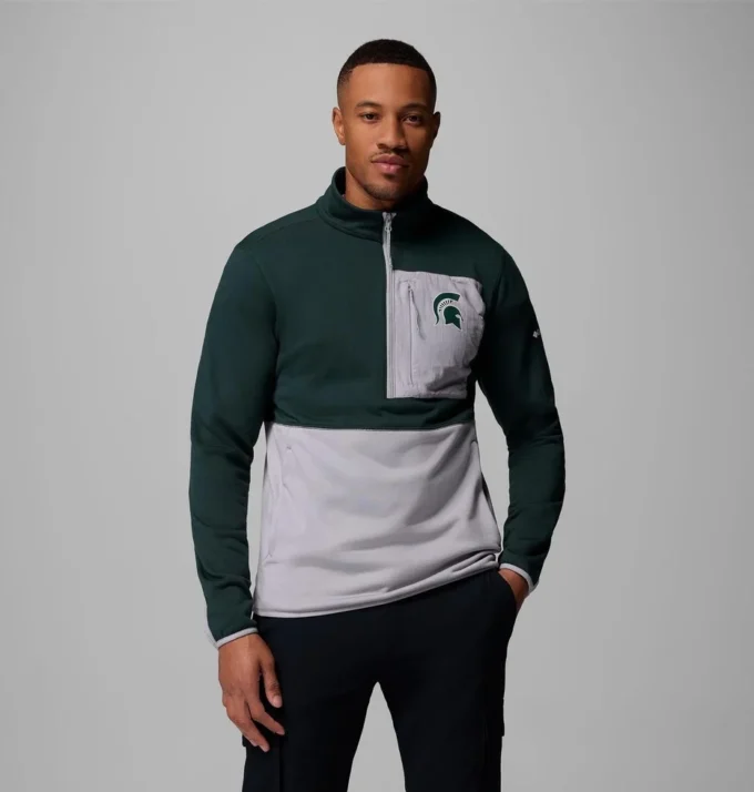 Chaqueta Columbia Hike™ Half Zip para hombre – Michigan State