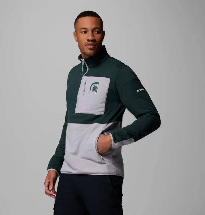 Chaqueta Columbia Hike™ Half Zip para hombre – Michigan State