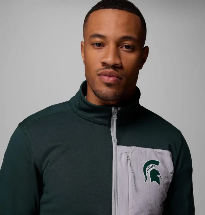 Chaqueta Columbia Hike™ Half Zip para hombre – Michigan State