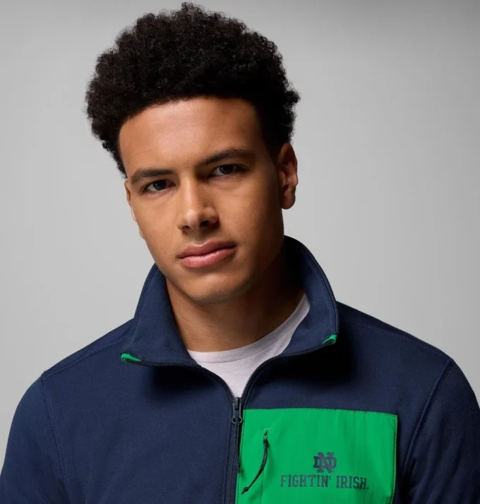 Chaqueta Columbia Hike™ Half Zip para hombre – Notre Dame