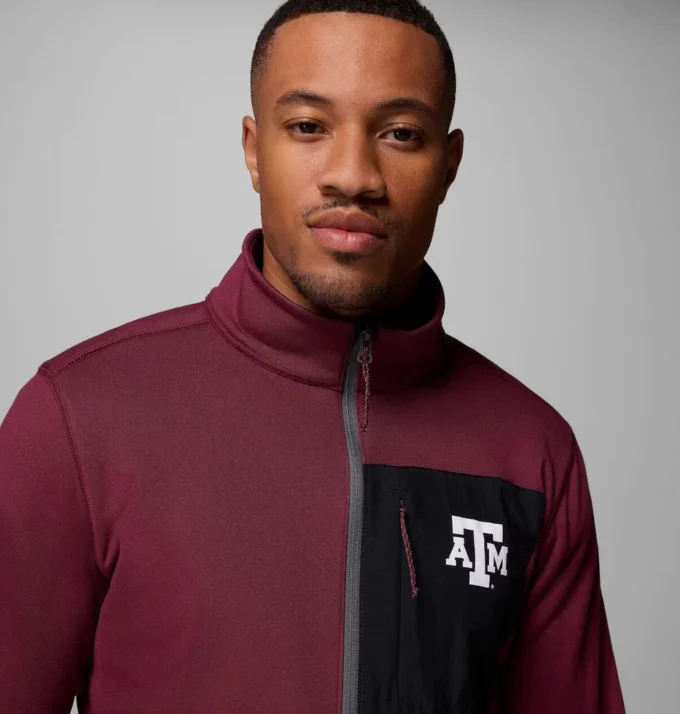 Chaqueta Columbia Hike™ Half Zip para hombre – Texas A&M