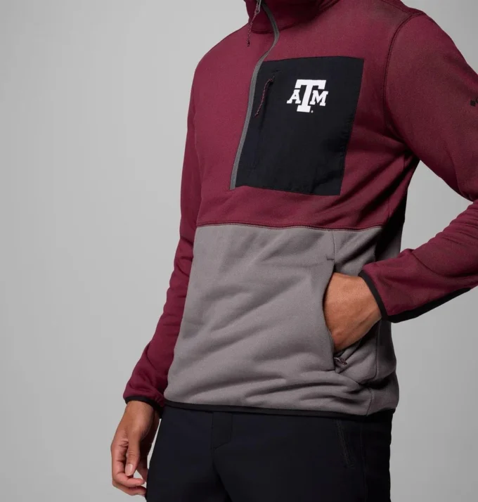 Chaqueta Columbia Hike™ Half Zip para hombre – Texas A&M
