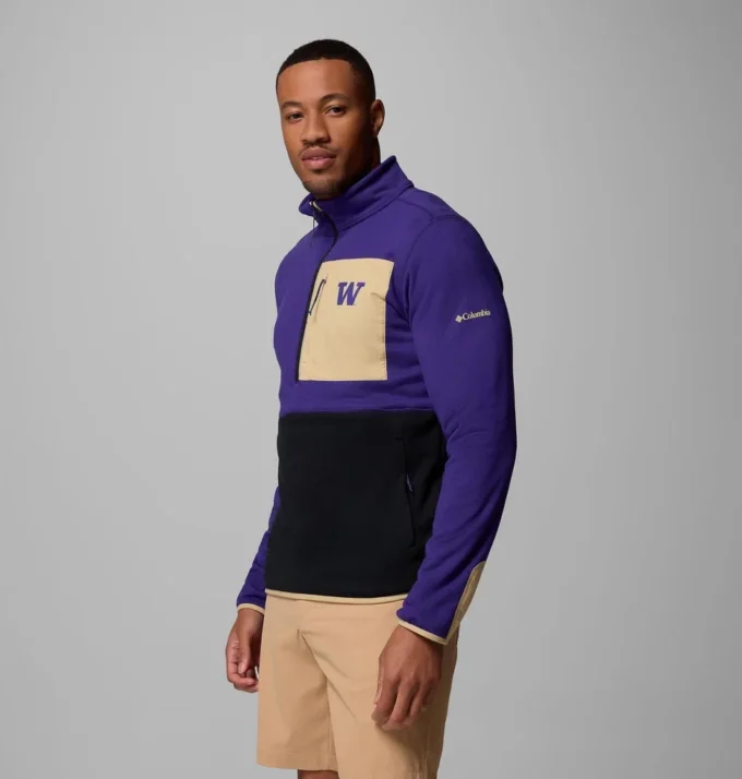 Chaqueta Columbia Hike™ Half Zip para hombre universitario – Washington