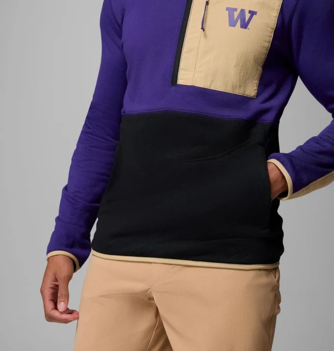 Chaqueta Columbia Hike™ Half Zip para hombre universitario – Washington