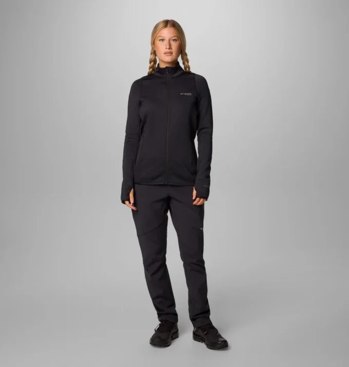 Chaqueta con cremallera completa Crystal Leaf™ Omni-Heat™ Helix para mujer