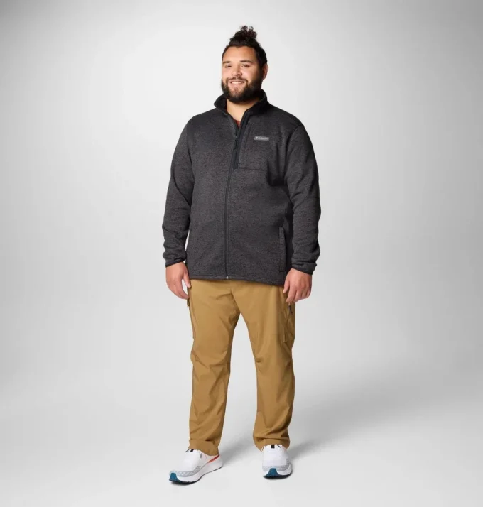 Chaqueta con cremallera completa Sweater Weather™ para hombre – Talla grande Chaqueta con cremallera completa Sweater Weather™ para hombre – Talla grande