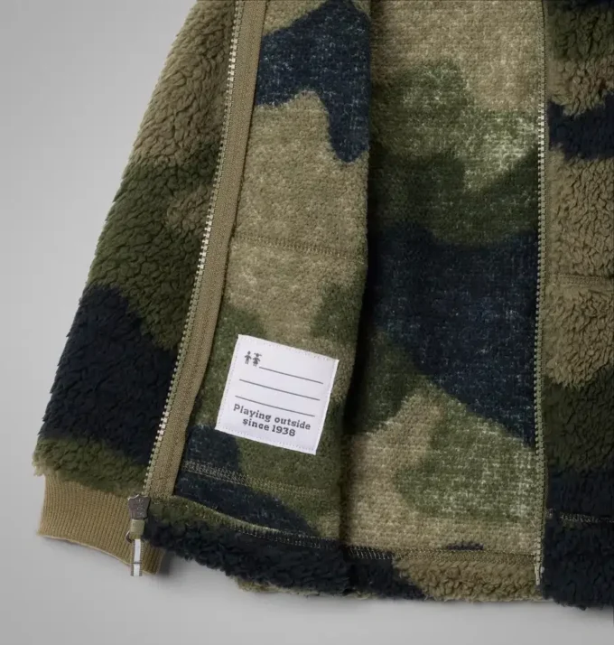Chaqueta con cremallera completa y estampado Sherpa Rugged Ridge™ II para niños pequeños