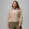Chaqueta con medio cremallera y estampado Sequoia Grove™ para mujer – Talla grande