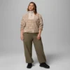 Chaqueta con medio cremallera y estampado Sequoia Grove™ para mujer – Talla grande