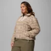 Chaqueta con medio cremallera y estampado Sequoia Grove™ para mujer – Talla grande