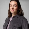Chaqueta corta de pana azul Point Creek™ para mujer