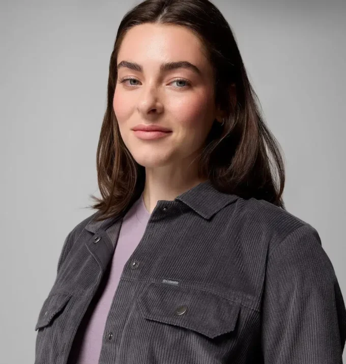 Chaqueta corta de pana azul Point Creek™ para mujer