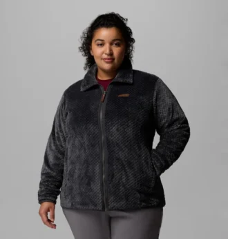 Chaqueta de forro polar con cremallera completa Fire Side™ II Sherpa para mujer – Tallas grandes