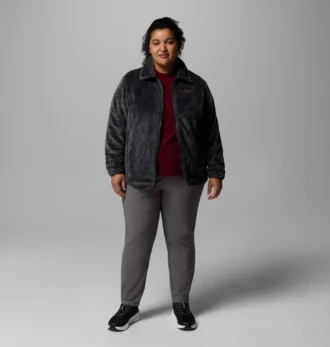 Chaqueta de forro polar con cremallera completa Fire Side™ II Sherpa para mujer – Tallas grandes