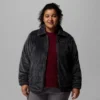 Chaqueta de forro polar con cremallera completa Fire Side™ II Sherpa para mujer – Tallas grandes