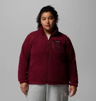 Chaqueta de forro polar con cremallera completa II West Bend™ para mujer – Talla grande