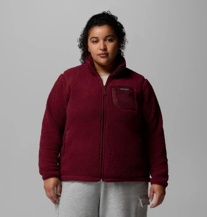 Chaqueta de forro polar con cremallera completa II West Bend™ para mujer – Talla grande