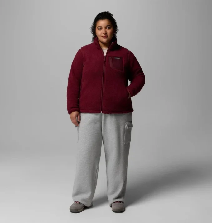 Chaqueta de forro polar con cremallera completa II West Bend™ para mujer – Talla grande
