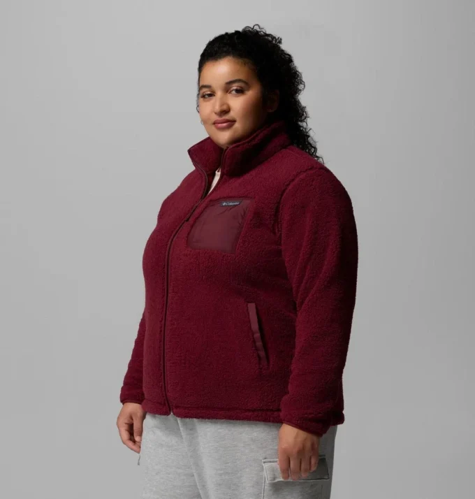 Chaqueta de forro polar con cremallera completa II West Bend™ para mujer – Talla grande