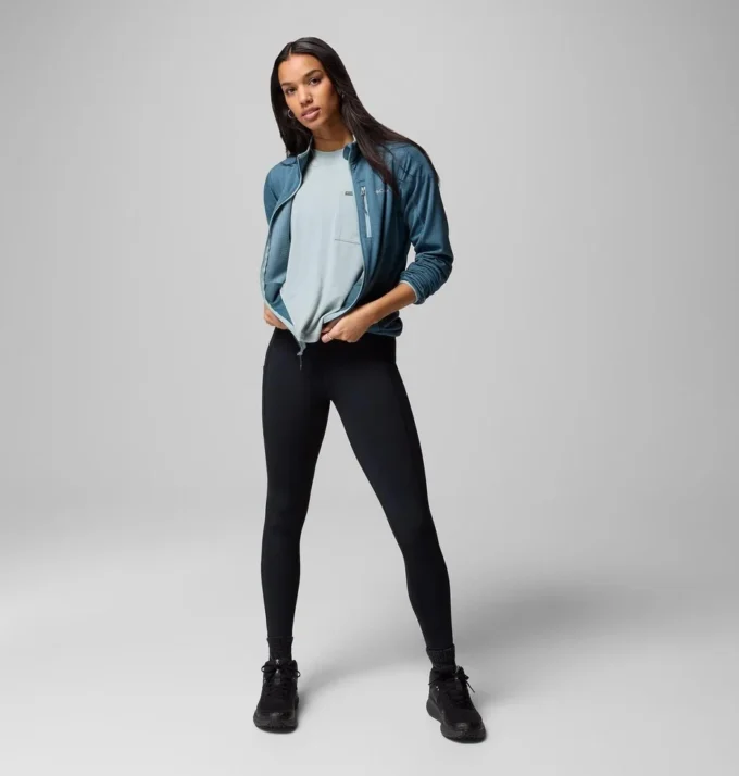 Chaqueta de forro polar con cremallera completa Women Essential Hike™ Grid