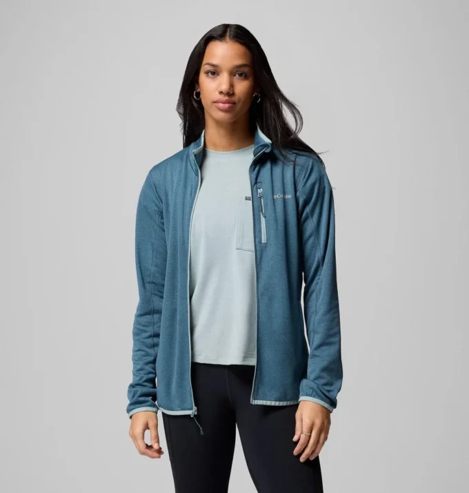 Chaqueta de forro polar con cremallera completa Women Essential Hike™ Grid