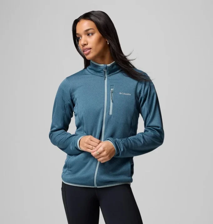 Chaqueta de forro polar con cremallera completa Women Essential Hike™ Grid