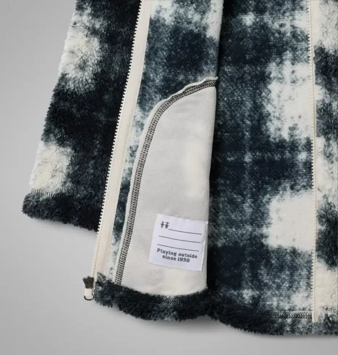 Chaqueta de forro polar con cremallera completa y estampado West Bend™ para niña