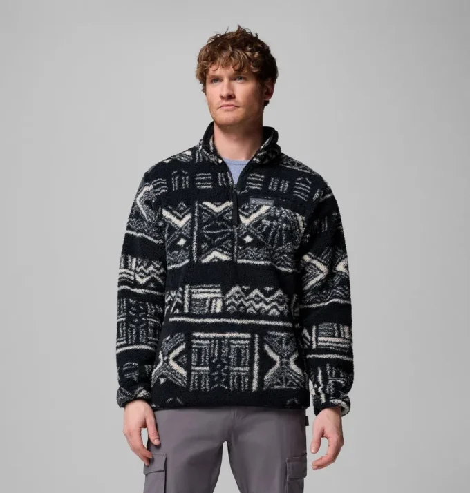 Chaqueta de hombre Rugged Ridge™ de pelo largo y media cremallera Chaqueta de hombre Rugged Ridge™ de pelo largo y media cremallera