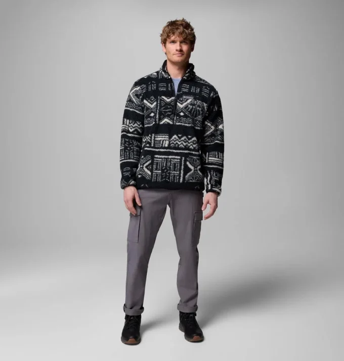 Chaqueta de hombre Rugged Ridge™ de pelo largo y media cremallera Chaqueta de hombre Rugged Ridge™ de pelo largo y media cremallera