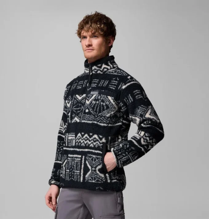 Chaqueta de hombre Rugged Ridge™ de pelo largo y media cremallera Chaqueta de hombre Rugged Ridge™ de pelo largo y media cremallera