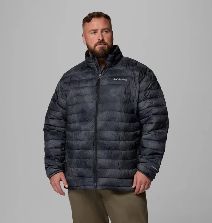 Chaqueta estampada Powder Lite™ II para hombre – Talla grande Chaqueta estampada Powder Lite™ II para hombre – Talla grande